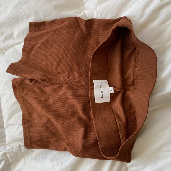 Talentless Cotton Ribbed Biker Short New with Tags size L - Picture 3 of 4